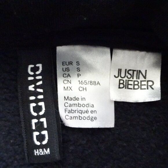 H&M Divided Justin Bieber Stadium Tour Cropped Sweater Size S - Picture 10 of 12